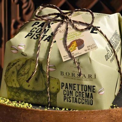 Panettone with Pistachio Cream from Sicily, 1 kg
